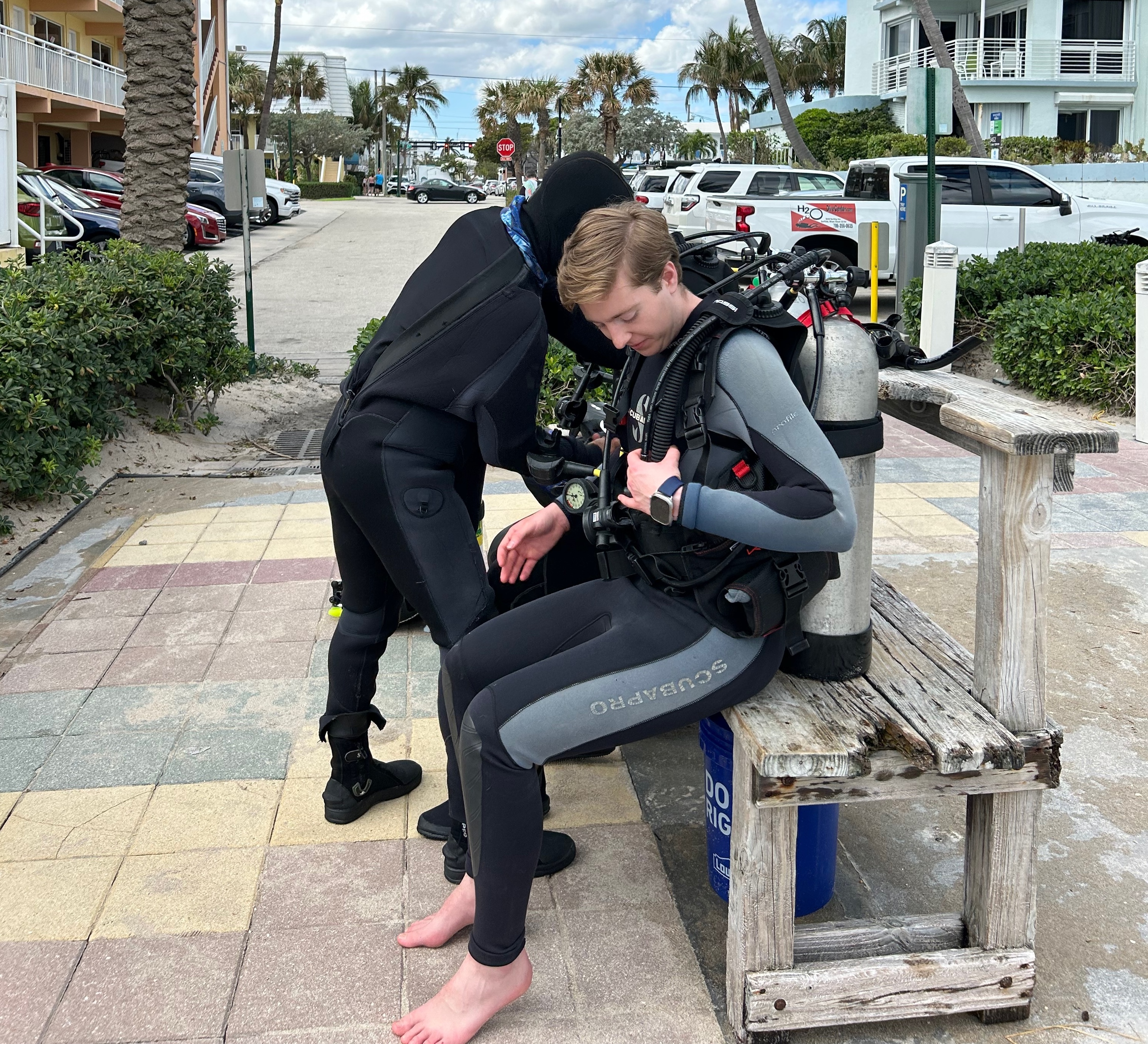 Getting my SCUBA certification in Miami